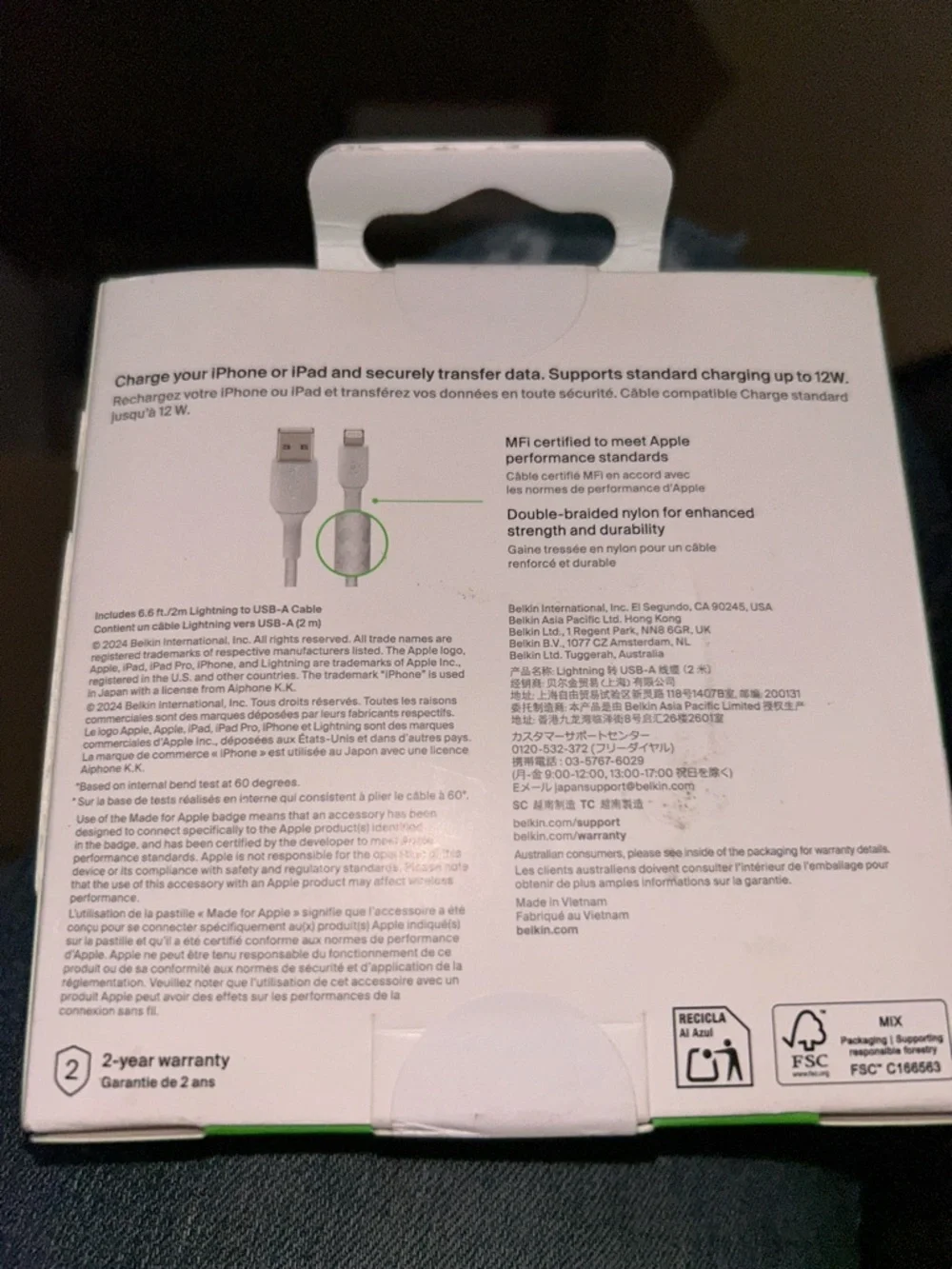 belkin lightning usb